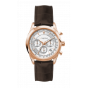 Luigi Ricci Eleganza X11 - Chronograph armbånds ur til kvinder & damer med rosa guld og læder rem