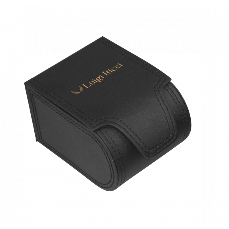 Luigi Ricci Eleganza X10 Mens Wrist Watch with rose gold and leather strap