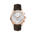 Luigi Ricci Eleganza X10 armbånds ur til mænd & herrer med rosa guld og læder rem
