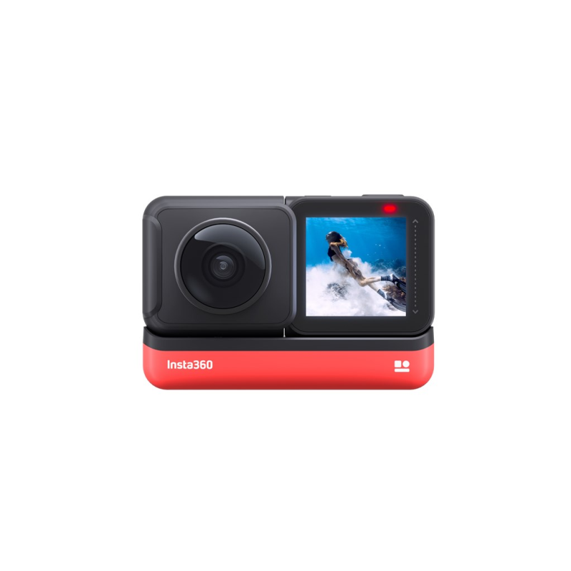 Insta360 ONE R 360 Edition - Monterbar action kamera med 5.3K / 30 fps - 19 MP - Leica - trådløst netværk, Bluetooth
