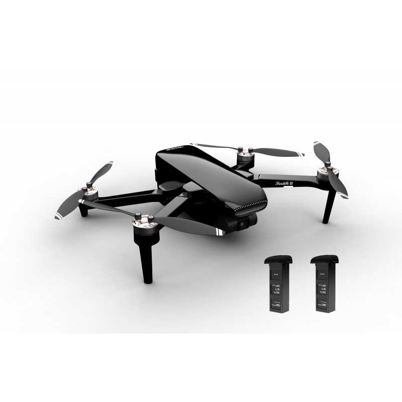 Startpakke med C-Fly Faith 2 Pro - Foldbar GPS mini drone med 4K/30fps, 20MP, 5KM rækkevidde & 35 min. flyvetid + Ekstra batteri