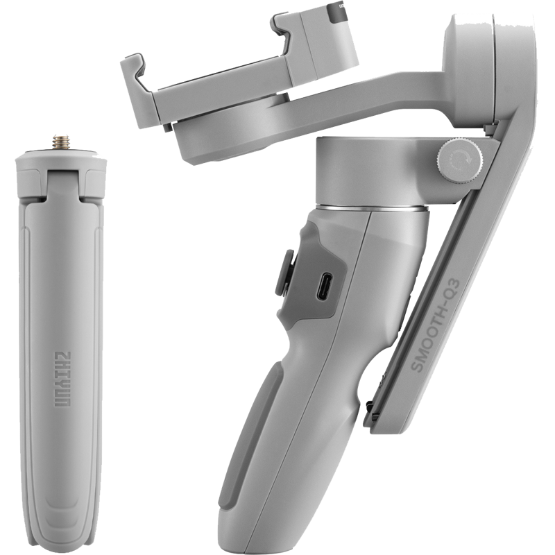 Zhiyun Smooth Q3 - Gimbal Stabilisator Til Smart Phones Med Lys