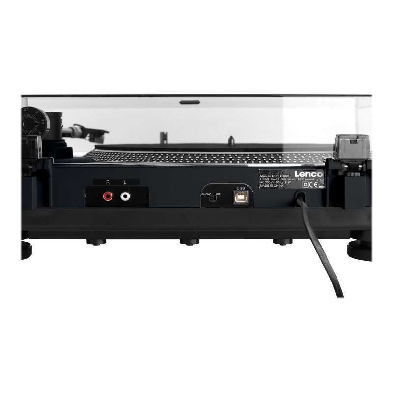 Lenco L-3808 Pladespiller Stereo Sort