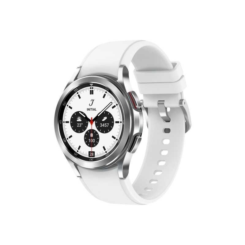 Se Samsung Galaxy Watch4 Classic 42 mm Sølv Hvid Smart ur hos Droneland.dk