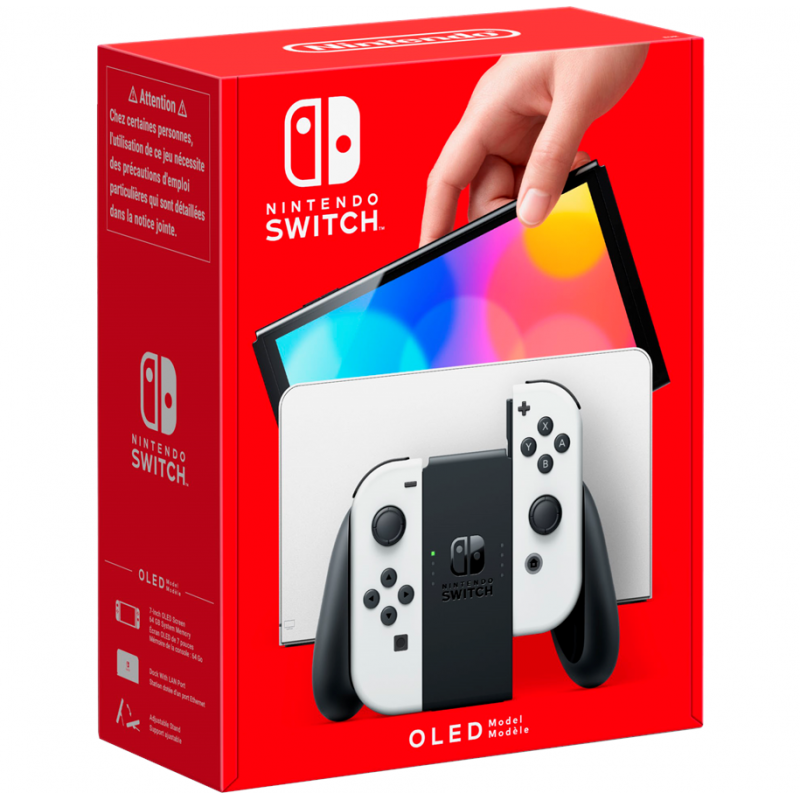 Se Nintendo Switch (OLED model) white set hos Droneland.dk