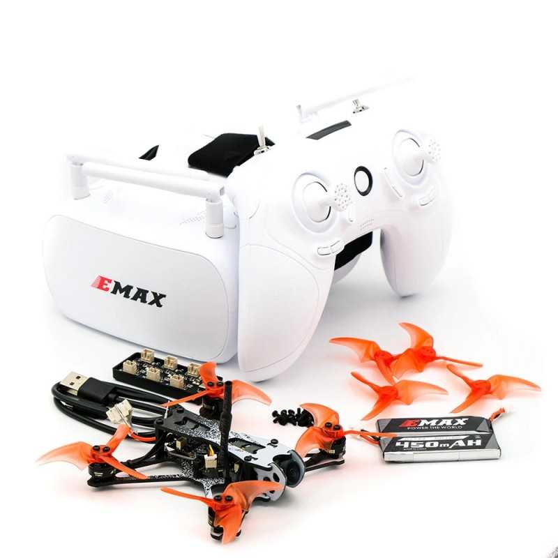 Emax Tinyhawk 2 Freestyle FPV Combo - Racing drone sæt med drone, FPV briller og fjernkontrol + Gratis BonusPlus+ medlemskab