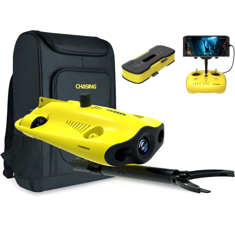 Chasing Gladius Mini S Flash Pack 100m startpakke med drone + taske + robotarm + Gratis BonusPlus medlemskab