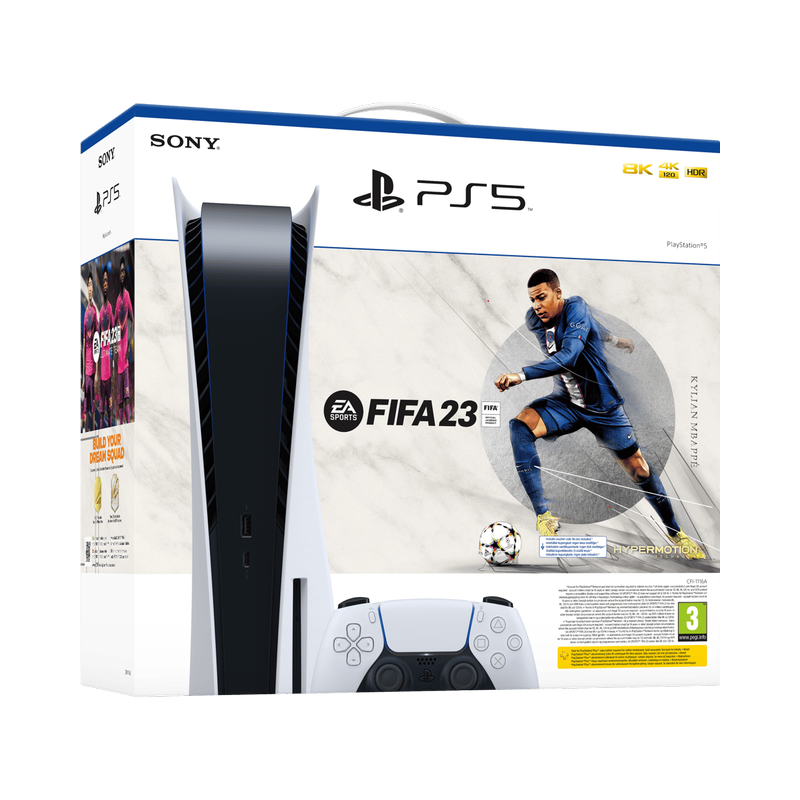 Sony PlayStation 5 (PS5) FIFA 23 Bundle Disc Edition + Gratis