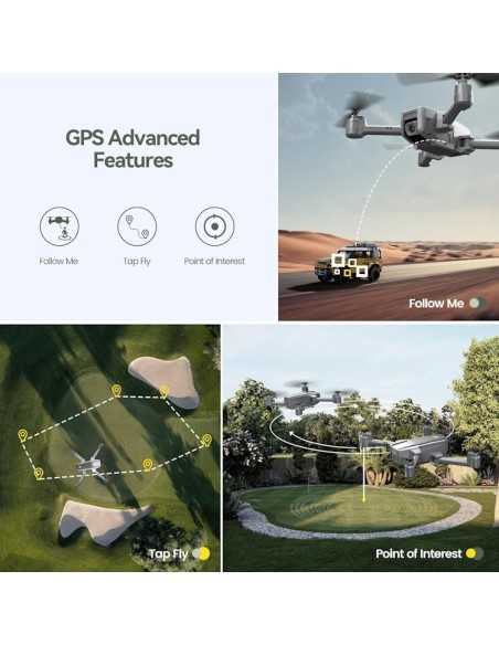 Holy Stone HS440D Mini Drone med 4K + Gratis 2 stk. Gaver