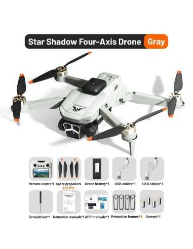 JJRC™ H115 Pro Star Shadow Fly More Combo (Grey) + Gratis 2 valgfri gaver