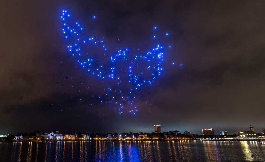 Den niche for drone piloter: Spektakulære drone lys-shows