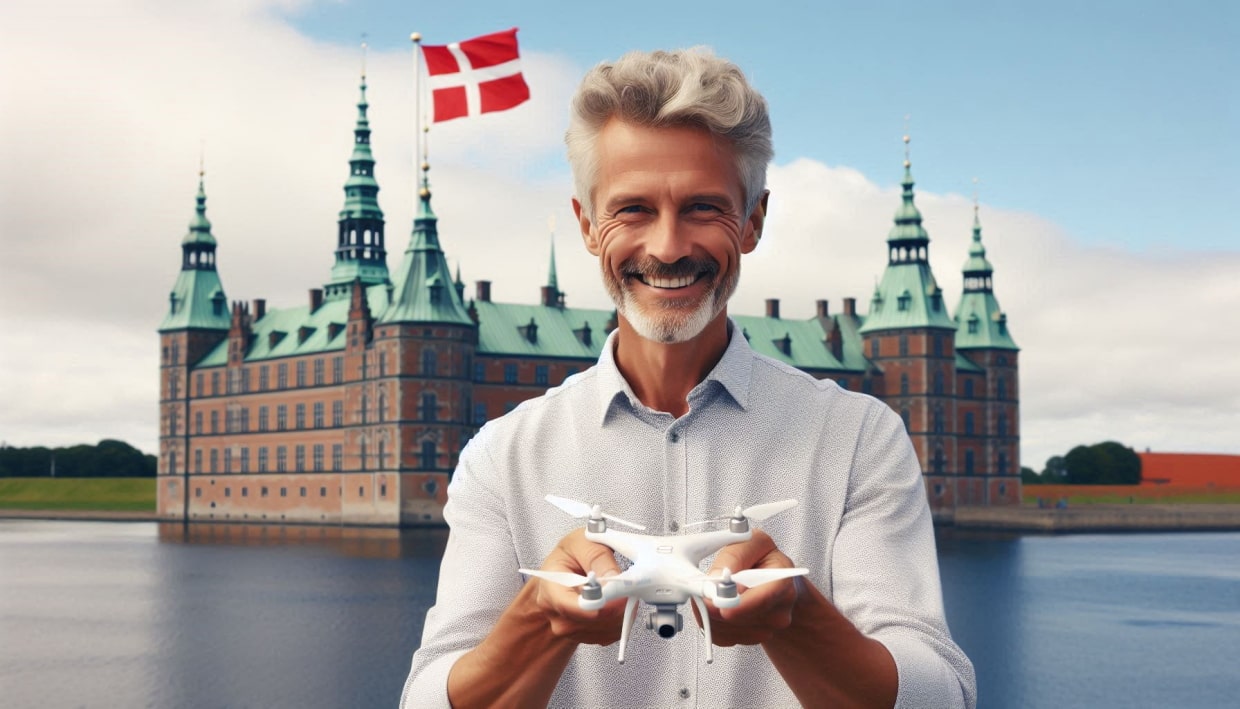 Drone med kamera