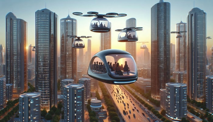 Transportdroner - drone taxaer