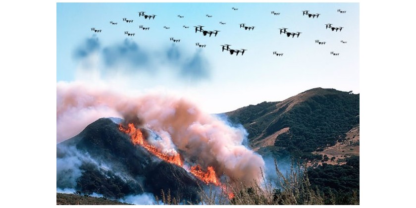 Er dronesværme fremtiden for brandbekæmpelse?