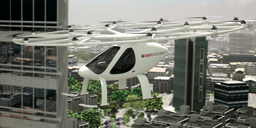 Flyvende drone taxier bliver en realitet i Dubai