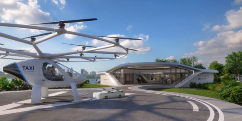 De flyvende drone taxier er på vej med Skyports og Volocopter som pionéerne i Dubai